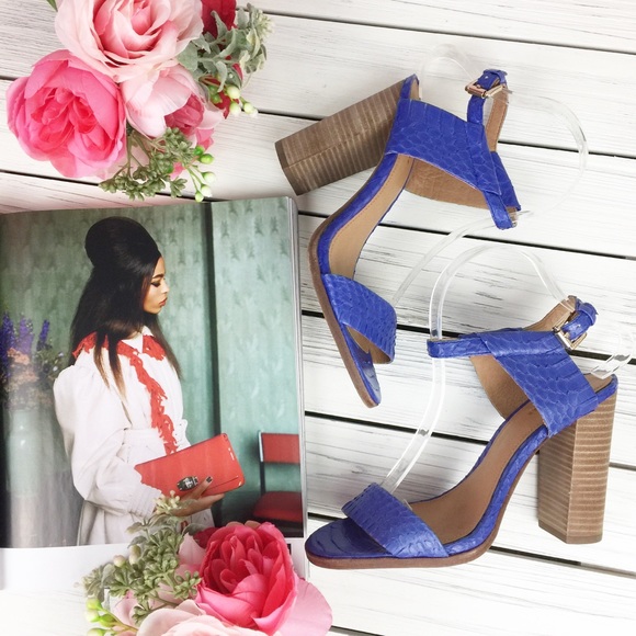 Coach Lexey Ankle Strap Block Heels Sandals - Picture 1 of 8
